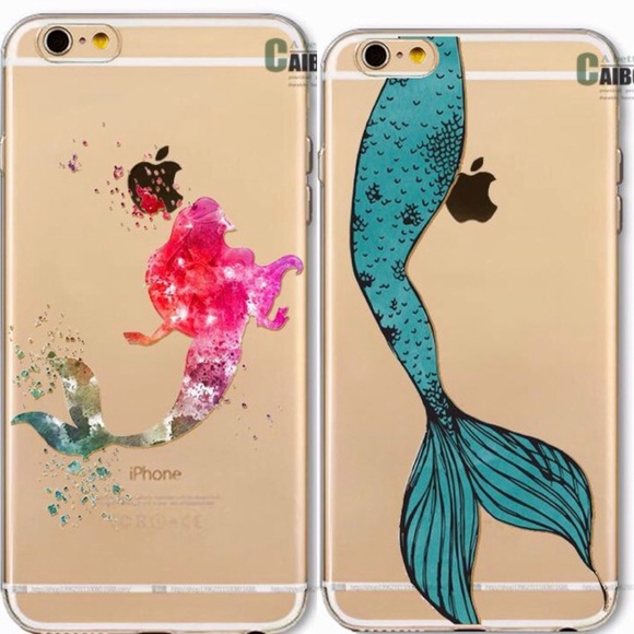 Accessories - 2 Mermaid Rubber Flexible IPONE 6-7 Cases